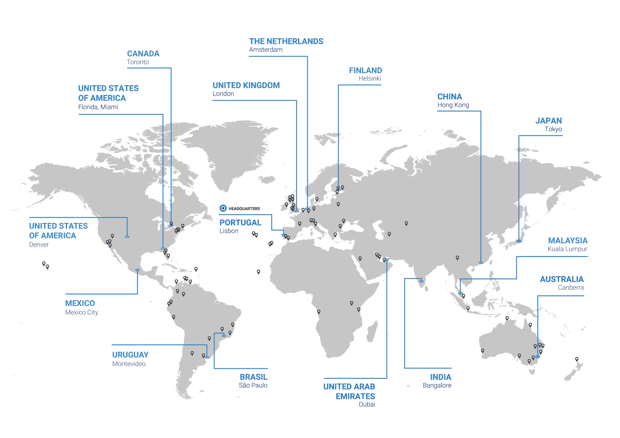 map world pin points